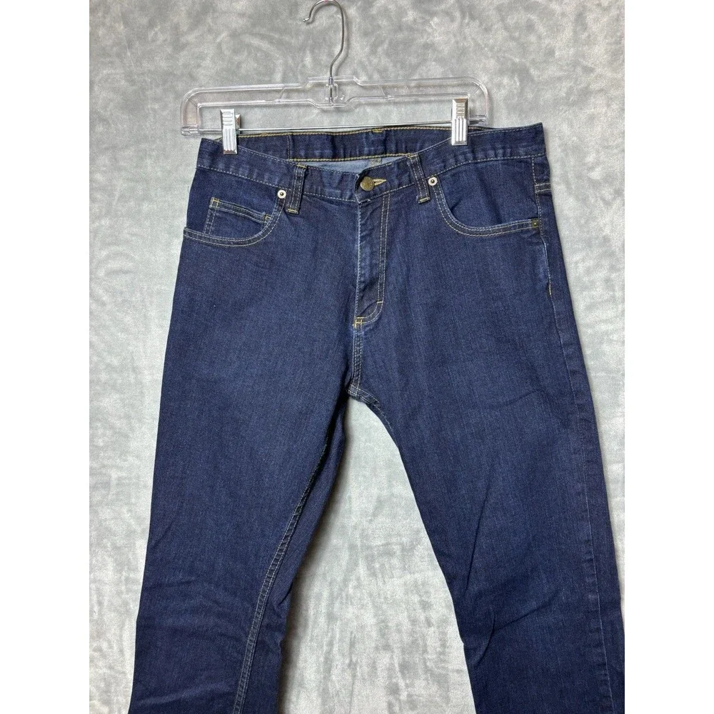 Dearborn Denim Jeans Size 33 Length 35 Blue Pockets USA Made